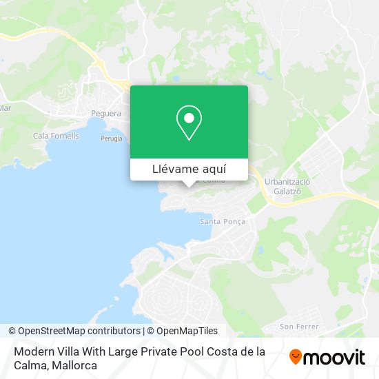 Mapa Modern Villa With Large Private Pool Costa de la Calma