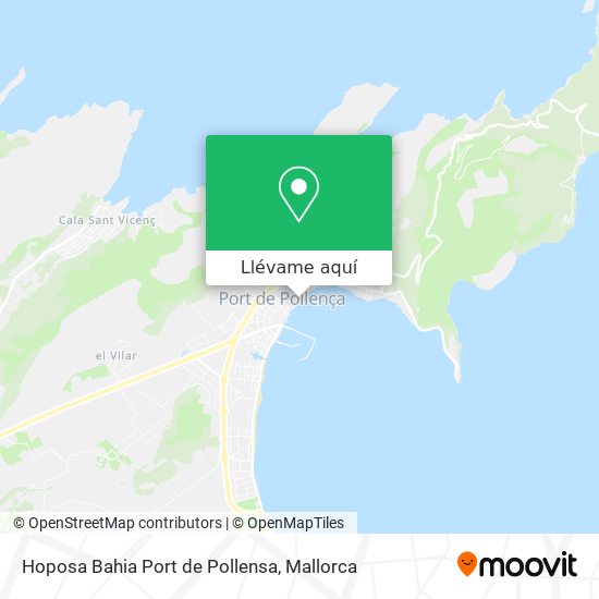 Mapa Hoposa Bahia Port de Pollensa