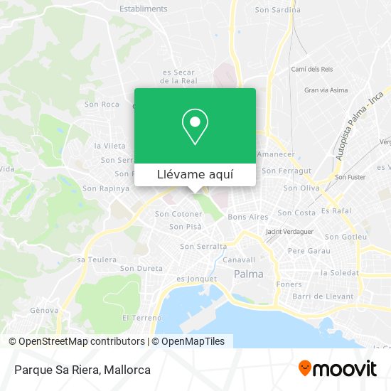 Mapa Parque Sa Riera
