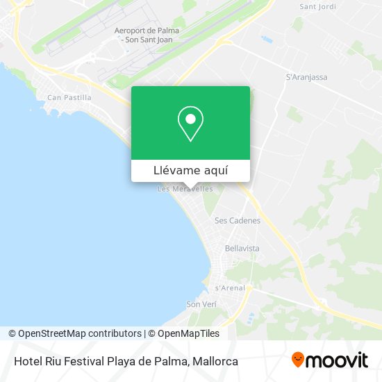 Mapa Hotel Riu Festival Playa de Palma