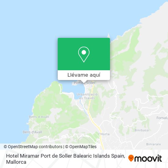 Mapa Hotel Miramar Port de Soller Balearic Islands Spain