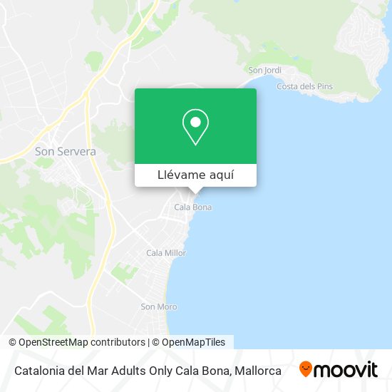 Mapa Catalonia del Mar Adults Only Cala Bona