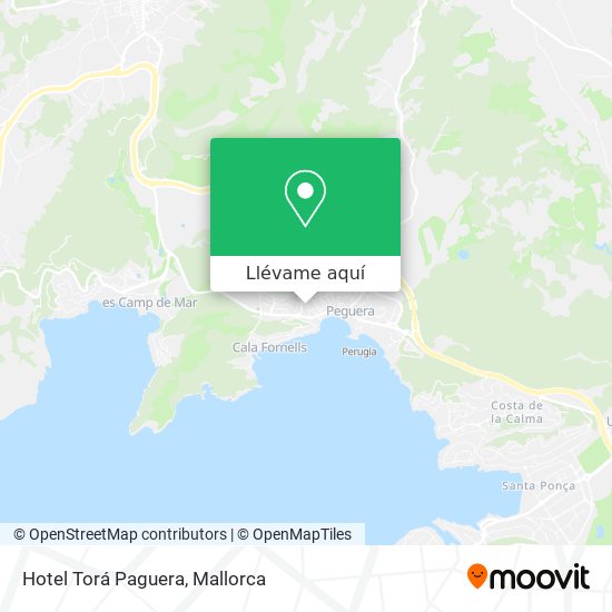 Mapa Hotel Torá Paguera