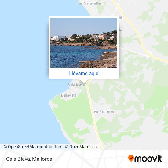 Mapa Cala Blava