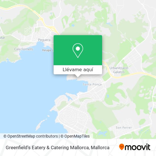 Mapa Greenfield's Eatery & Catering Mallorca