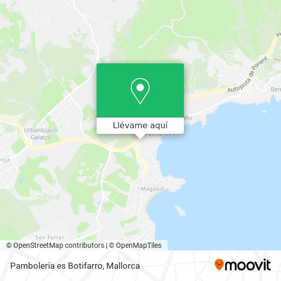 Mapa Pamboleria es Botifarro