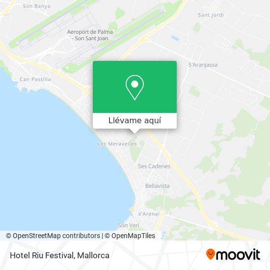 Mapa Hotel Riu Festival