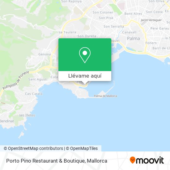Mapa Porto Pino Restaurant & Boutique