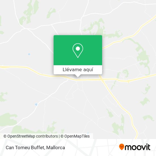 Mapa Can Tomeu Buffet