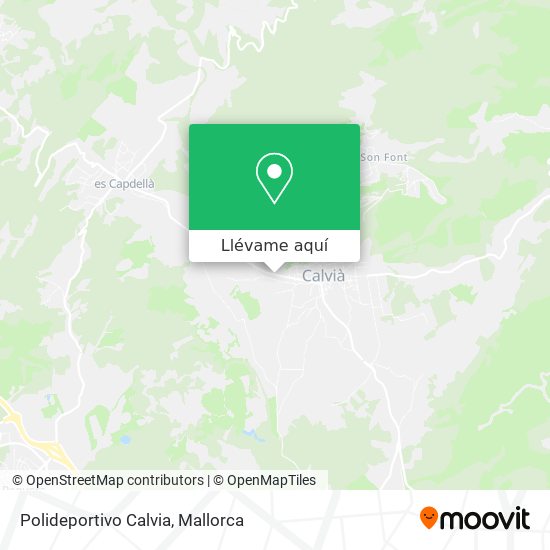 Mapa Polideportivo Calvia