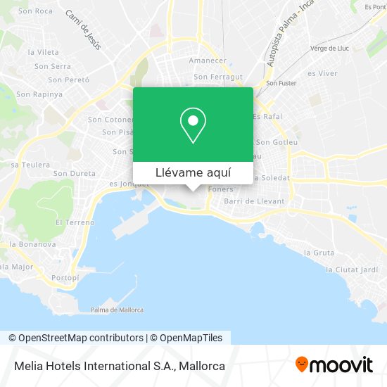 Mapa Melia Hotels International S.A.