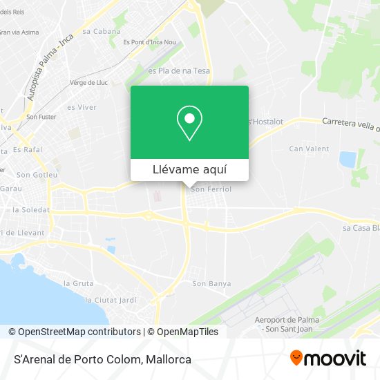 Mapa S'Arenal de Porto Colom