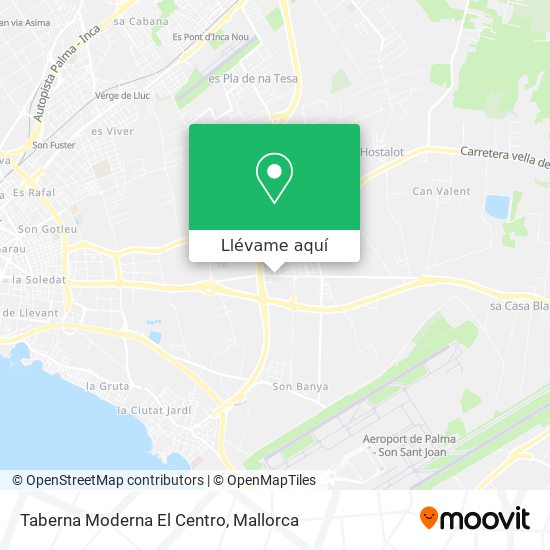 Mapa Taberna Moderna El Centro