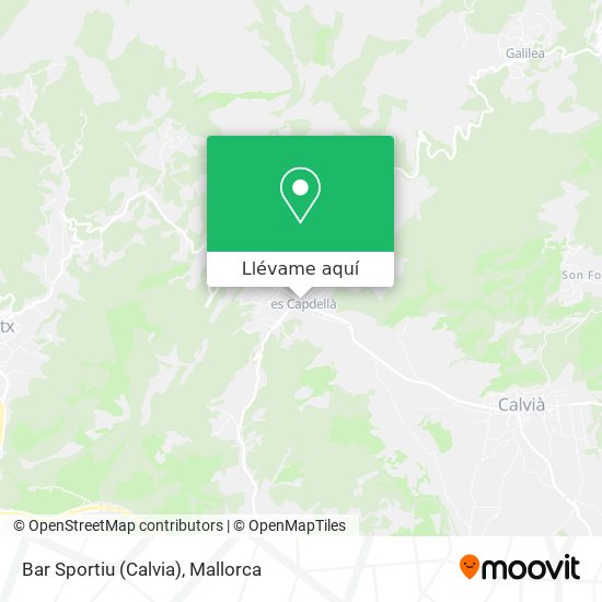 Mapa Bar Sportiu (Calvia)