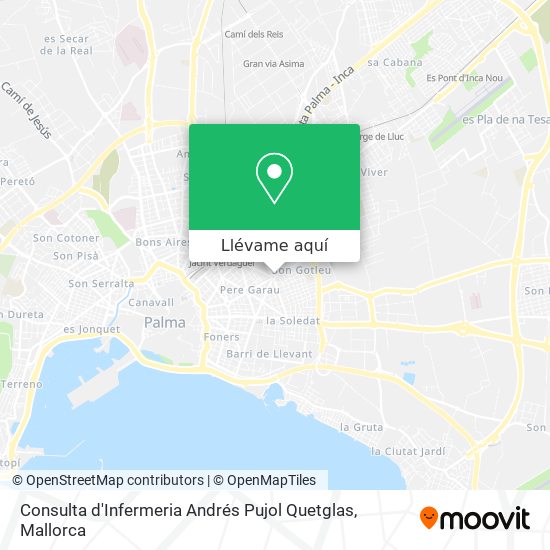 Mapa Consulta d'Infermeria Andrés Pujol Quetglas