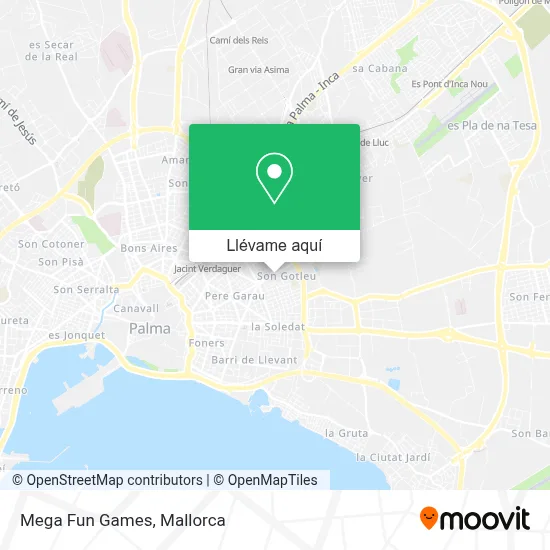 Mapa Mega Fun Games