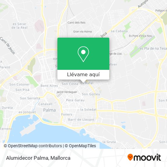 Mapa Alumidecor Palma