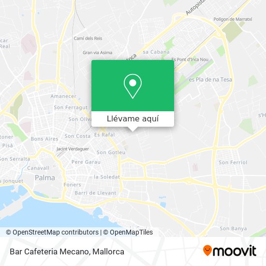 Mapa Bar Cafeteria Mecano