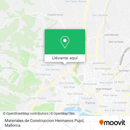 Mapa Materiales de Construccion Hermanos Pujol