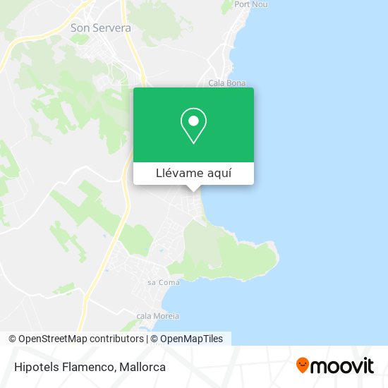 Mapa Hipotels Flamenco