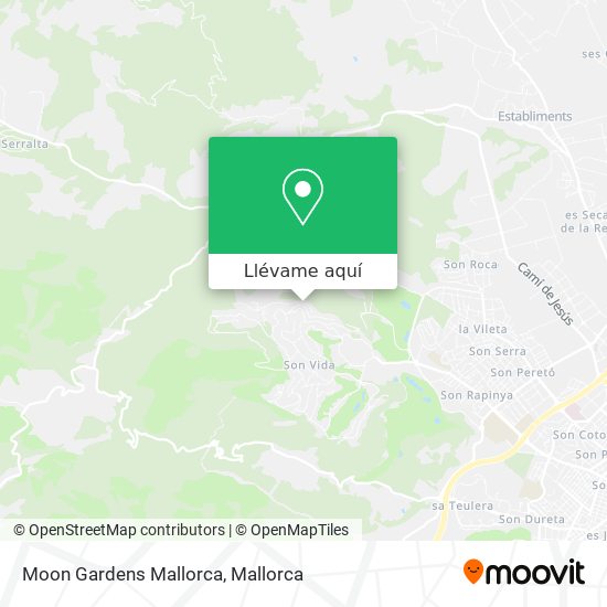 Mapa Moon Gardens Mallorca