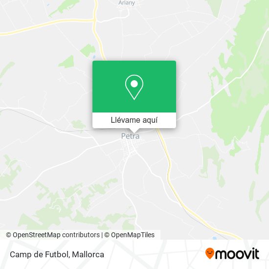 Mapa Camp de Futbol