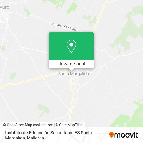 Mapa Instituto de Educación Secundaria IES Santa Margalida