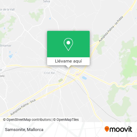 Mapa Samsonite