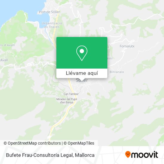 Mapa Bufete Frau-Consultoría Legal