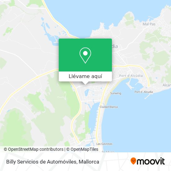 Mapa Billy Servicios de Automóviles