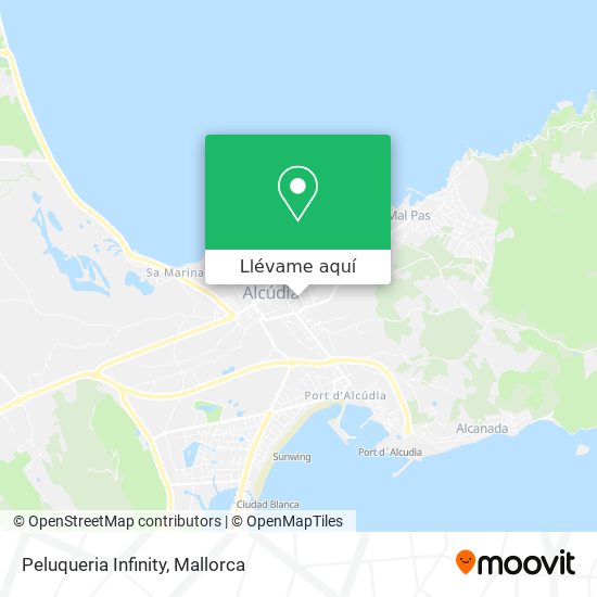 Mapa Peluqueria Infinity