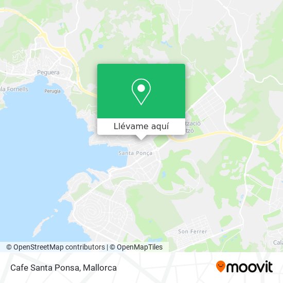 Mapa Cafe Santa Ponsa