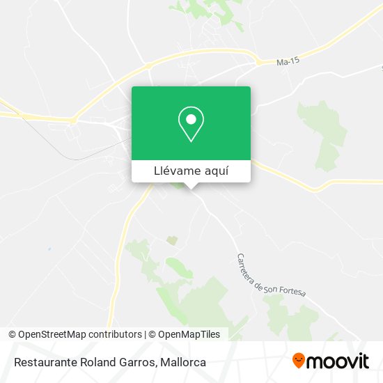 Mapa Restaurante Roland Garros