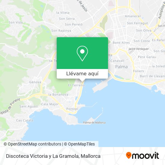 Mapa Discoteca Victoria y La Gramola