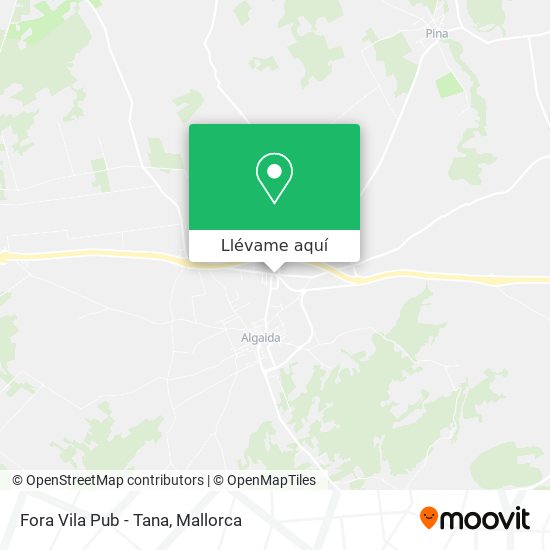 Mapa Fora Vila Pub - Tana