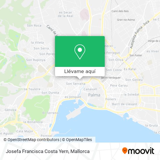 Mapa Josefa Francisca Costa Yern