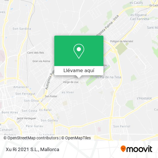 Mapa Xu Ri 2021 S.L.