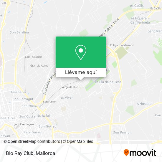 Mapa Bio Ray Club
