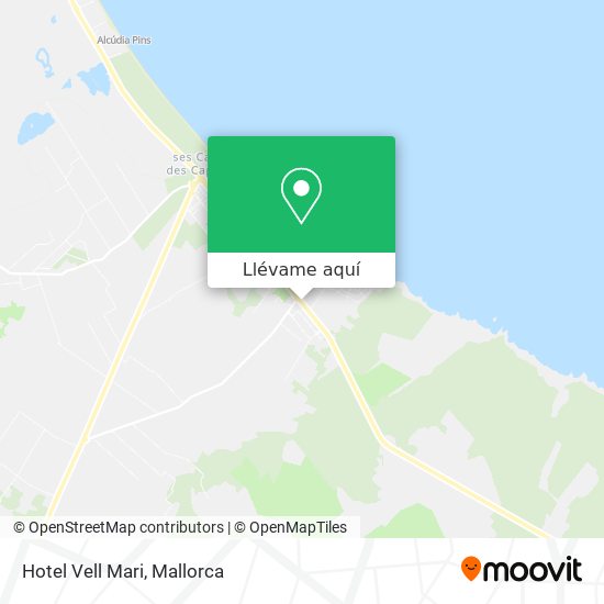 Mapa Hotel Vell Mari