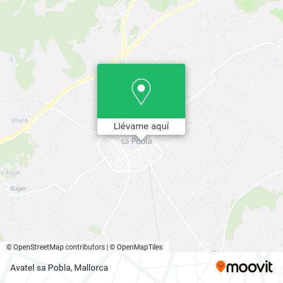 Mapa Avatel sa Pobla