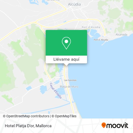 Mapa Hotel Platja D'or