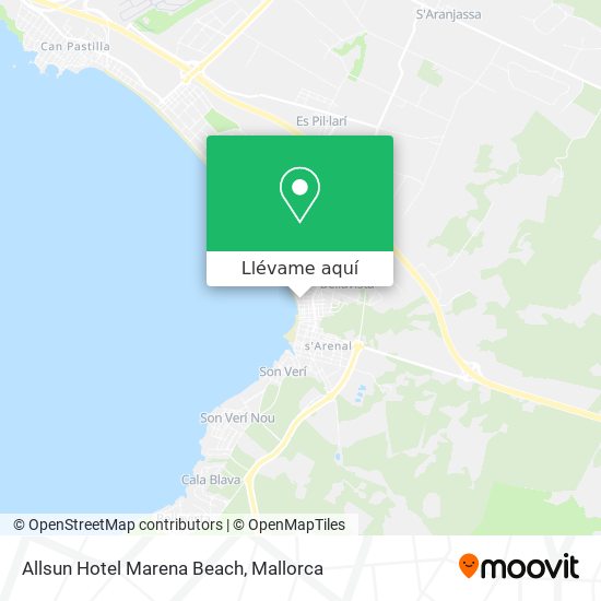Mapa Allsun Hotel Marena Beach