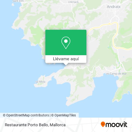Mapa Restaurante Porto Bello