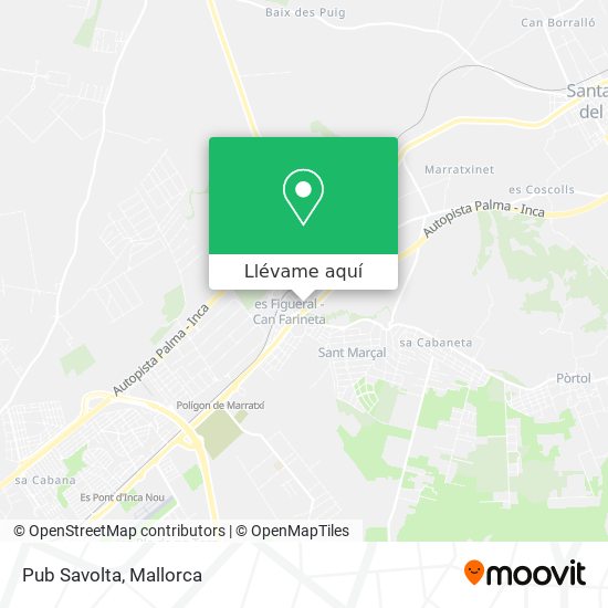 Mapa Pub Savolta