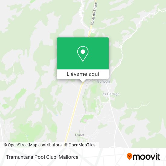 Mapa Tramuntana Pool Club