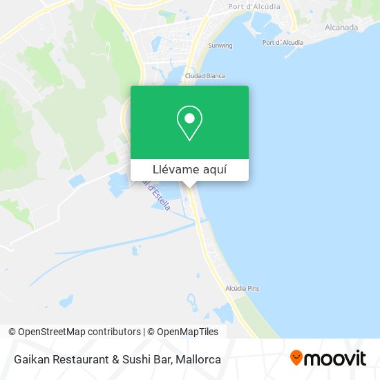 Mapa Gaikan Restaurant & Sushi Bar