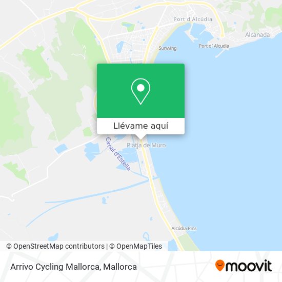 Mapa Arrivo Cycling Mallorca