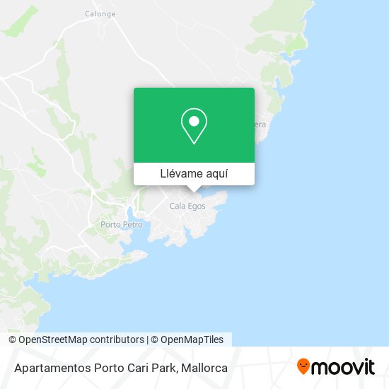 Mapa Apartamentos Porto Cari Park
