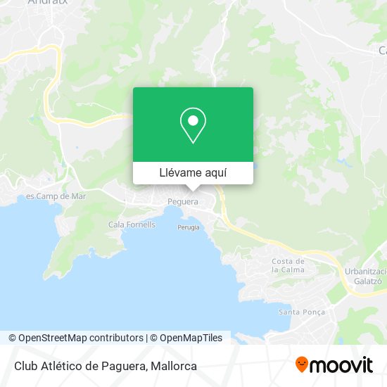 Mapa Club Atlético de Paguera