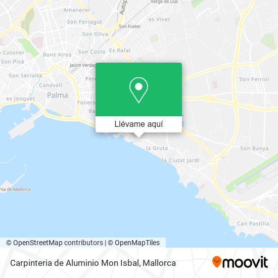 Mapa Carpinteria de Aluminio Mon Isbal